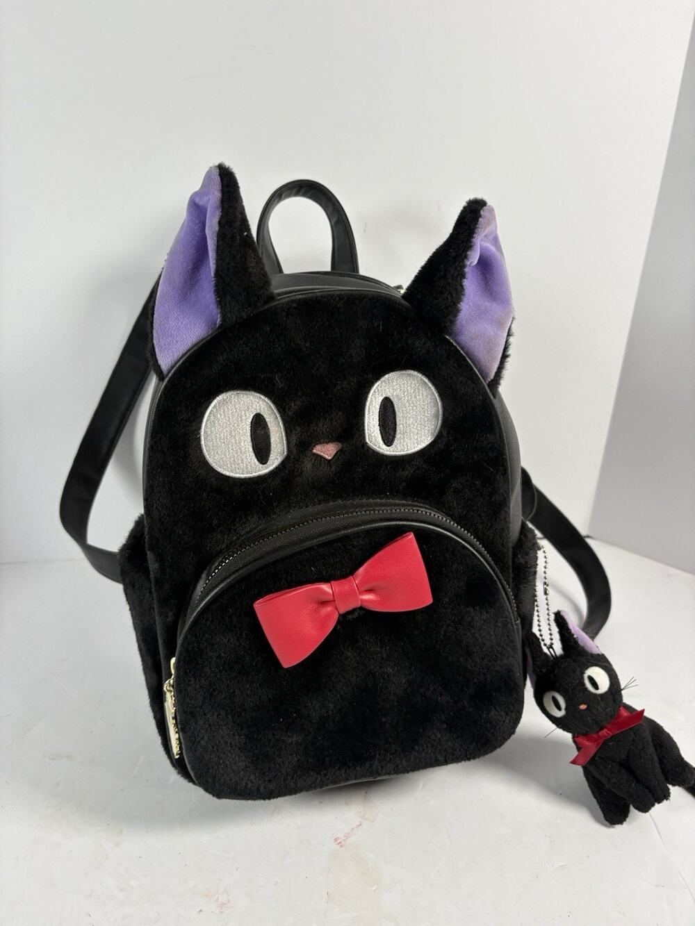 Her Universe Studio Ghibli Kiki’s Delivery Service Jiji Fuzzy Mini Backpack
